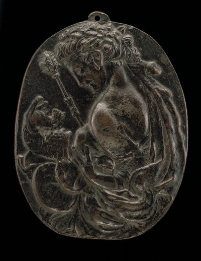 Bacchante, 15. század vége vagy 16. század eleje. alkotó: Master of the Martelli Mirror