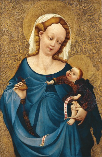 Madonna a tintatartóval, 1430 körül alkotó: Master of the Middle Rhine