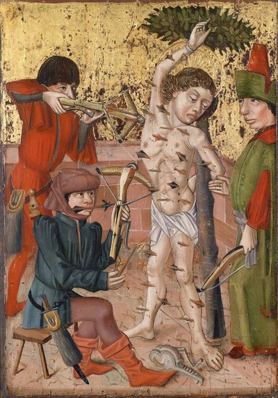 Szent Sebestyén vértanúsága, kb. 1470-1480 alkotó: Master of the Middle Rhine