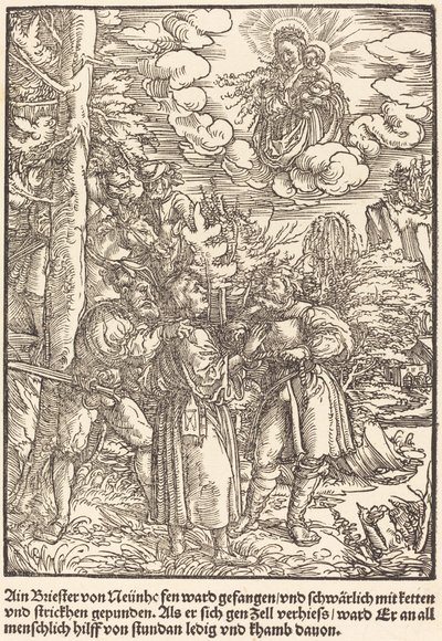 Ain Briester von Neunhe... alkotó: Master of the Miracles of Mariazell