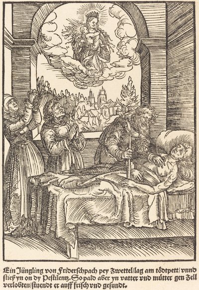 Egy fiatal Friderschpachtól... alkotó: Master of the Miracles of Mariazell
