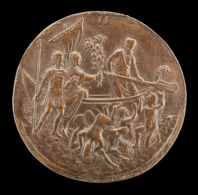 Aeneas Leszáll az alvilágba, 15. század negyedik negyede. alkotó: Master of the Orpheus Legend