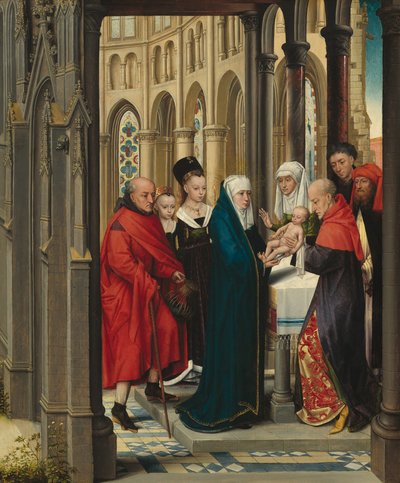 Bemutató a templomban alkotó: Master of the Prado "Adoration of the Magi"