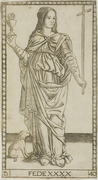 Faith, 40-es lemez a Genii and Virtues-tól alkotó: Master of the S Series Tarocchi