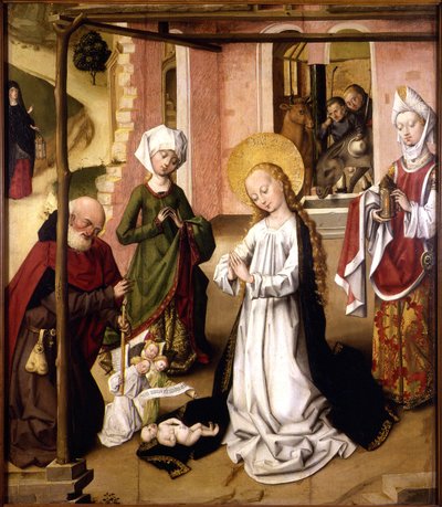 A gyermek Krisztus imádata alkotó: Master of the Saint Bartholomew Altarpiece