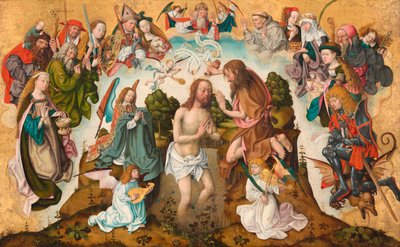 Krisztus megkeresztelkedése alkotó: Master of the Saint Bartholomew Altarpiece