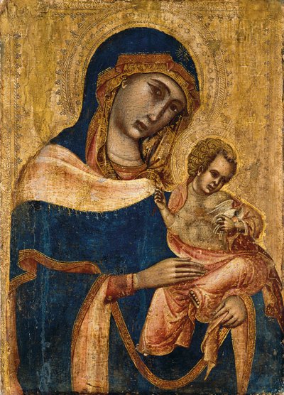Madonna és gyermek, 14. század 2. negyede alkotó: Master of the Sterbini Diptych