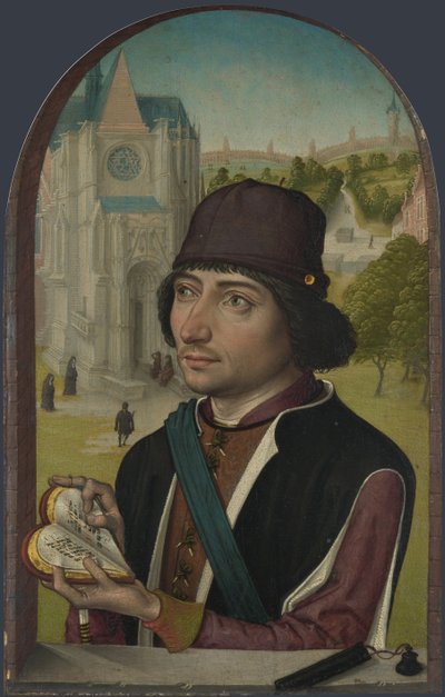 Egy fiatalember portréja, c. 1480 alkotó: Master of the View of St. Gudule