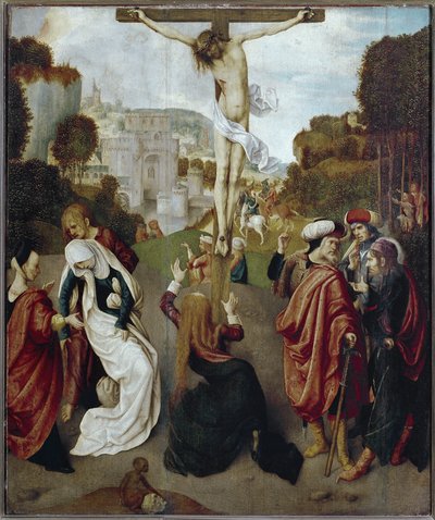 Keresztre feszítés (olaj, fa, 1483-1498 körül) alkotó: Master of the Virgo Inter Virgines