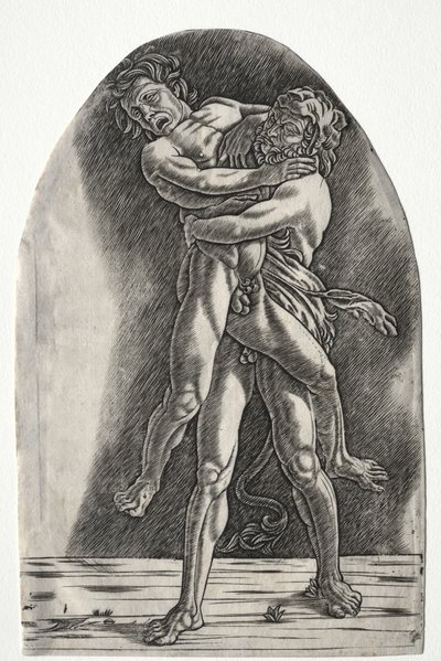 Herkules és Antaeus, 1510 körül. alkotó: Master of the Year 1515