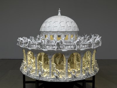 All Things Fall, 2014 (acél, alumínium, gipsz, gyanta, LED fények, motor) alkotó: Mat Collishaw