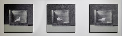 Operáns kondicionáló kamra 3, 2022 (Olaj, alumínium panelen) alkotó: Mat Collishaw