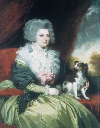 Hölgy kutyával, 1786. alkotó: Mather Brown