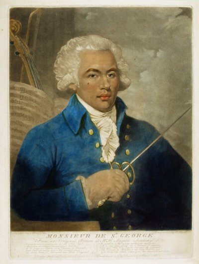 Monsieur de St. George, W. Ward metszet, 1788 alkotó: Mather Brown