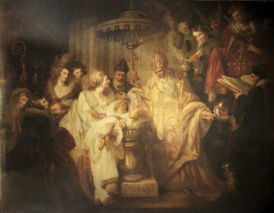 Henrik megkeresztelkedése VIII alkotó: Mather Brown