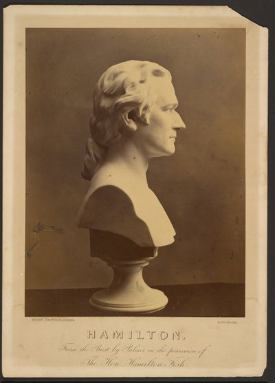 Alexander Hamilton mellszobra alkotó: Mathew B. Brady