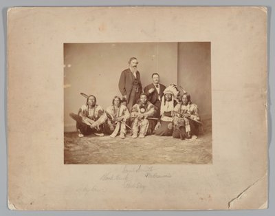 J. E. Smith tábornok és indiánok alkotó: Mathew B. Brady