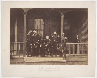 Scott altábornagy, az amerikai hadsereg főparancsnoka és törzskara alkotó: Mathew B. Brady