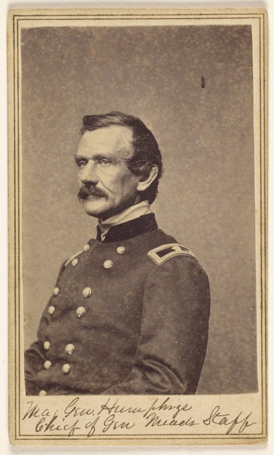 [Andrew Atkinson] Humphreys vezérőrnagy. Meade tábornok vezérkari főnöke. alkotó: Mathew B. Brady