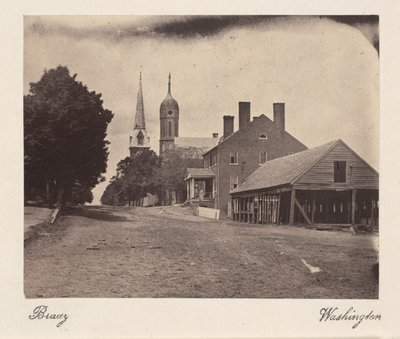 Második hadtestkórház, Washington, D.C. alkotó: Mathew B. Brady