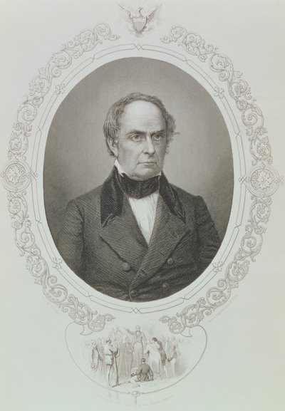Daniel Webster, „The History of the United States”, 4. évf. II, Charles Mackay, T. Knight metszet egy dagerrotípiából (metszet) alkotó: Mathew B. Brady