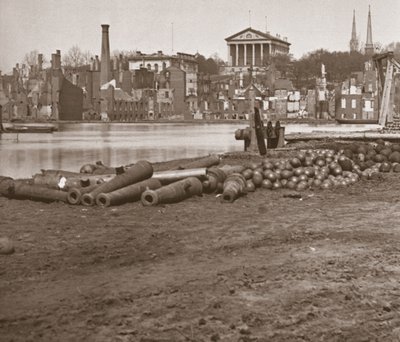 Richmond romjai, Virginia (f/w fotó) alkotó: Mathew Brady