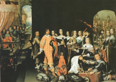 Brandenburgi Elisabeth Charlotte özvegy választófejedelem Sába királynőjévé való dicsőítése alkotó: Mathias Czwiczek