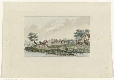 A hercegnő letartóztatása Goejanverwellesluisban, 1787 alkotó: Mathias de Sallieth