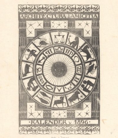 Borítónaptár 1896 alkotó: Mathieu Lauweriks