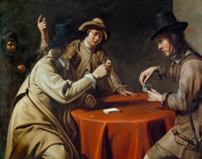 A csalók újra egyesültek Mathieu Le Nain (Lenain) festménye (1607-1677) XVII. alkotó: Mathieu Le Nain