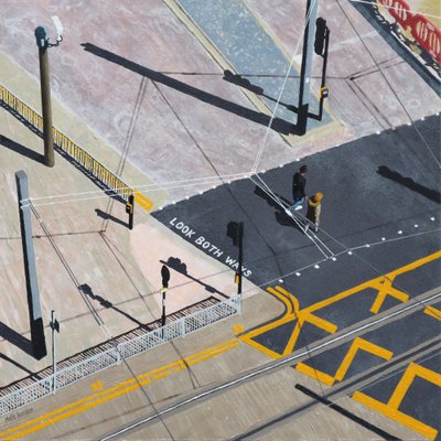 Look Both Ways, 2020 (akril, tábla) alkotó: Matt Bannister