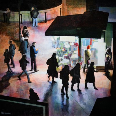 Éjszakai virágok, 2019 (akril, tábla) alkotó: Matt Bannister