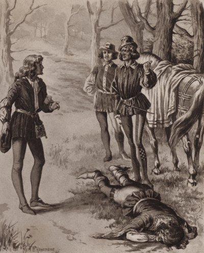 Illusztráció Charles Reade A kerengő és a tűzhely című művéhez (litográfia) alkotó: Matt Bede Hewerdine