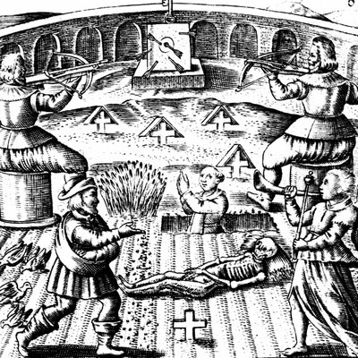 Basil Valentine nyolcadik kulcsa, Basil Valentine „Von dem große Stein Uhralten” című művéből, Strasbourg, 1651 alkotó: Mattaus the Younger Merian
