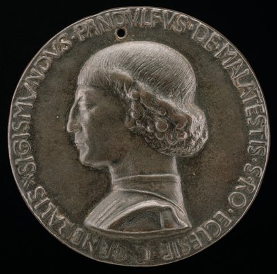 Sigismondo Pandolfo Malatesta, 1417-1468, Rimini és Fano ura [előlap], 1446. alkotó: Matteo di Andrea de Pasti