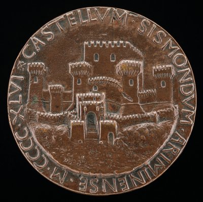 Rimini vára [fordítva], 1446. alkotó: Matteo di Andrea de Pasti