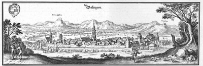 Balingen - részlet a Topographia Sueviae (Schwaben) című kötetből alkotó: Matthaus Merian