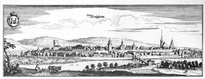 Besigheim - részlet a Topographia Sueviae (Schwaben) című kötetből alkotó: Matthaus Merian
