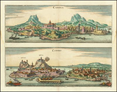 Candia, Corphu alkotó: Matthaus Merian