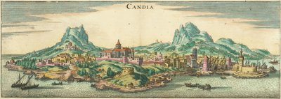 Heraklion - Candia, Corphu (vágott kép) alkotó: Matthaus Merian