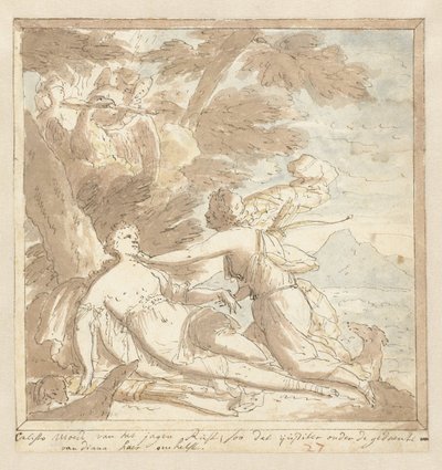 Jupiter a Callistoban alkotó: Mattheus Terwesten