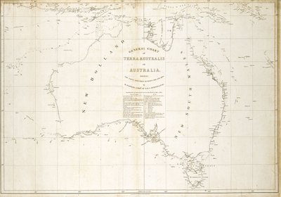 Ausztrália térképe alkotó: Matthew Flinders