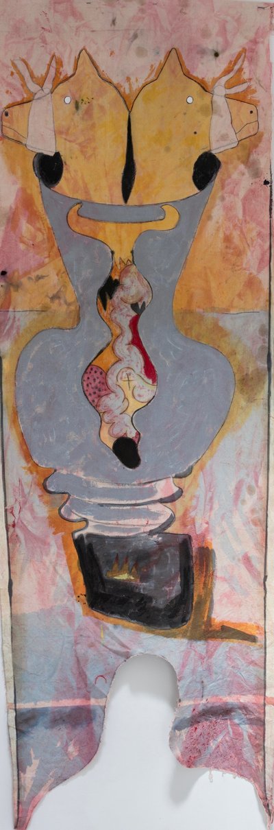 Mariage Pour Tous, 2018 (vegyes vászonra) alkotó: Matthew Hilton