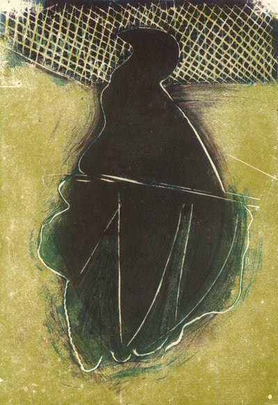 Madár, 2018 (linómetszet) alkotó: Matthew Hilton