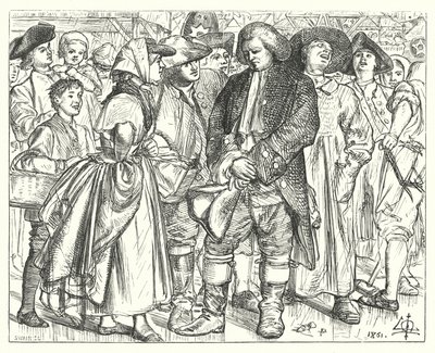 Dr. Johnson bűnbánata (metszet) alkotó: Matthew James (attr. to) Lawless