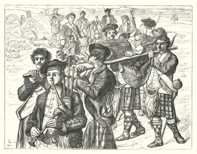 Culloden utáni éjszaka (metszet) alkotó: Matthew James (attr. to) Lawless