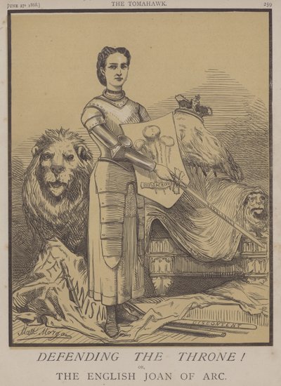 A trón védelme! vagy az angol Joan of Arc (színes litho) alkotó: Matthew