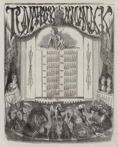 Tomahawk almanach 1869-re (színes litó) alkotó: Matthew