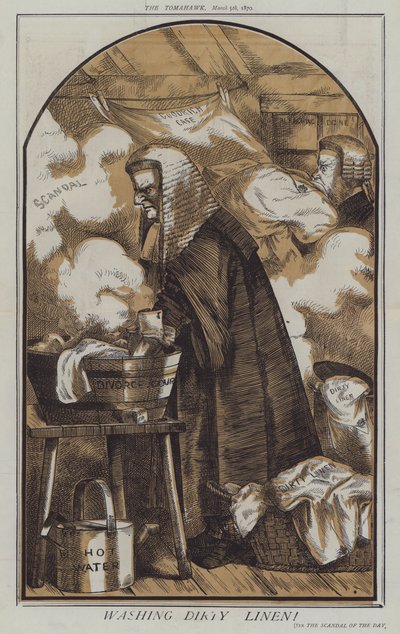 Piszkos ágynemű mosása (színes litó) alkotó: Matthew