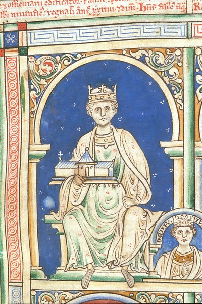 II. Henrik Anglia A Historia Anglorum, Chronica majora című könyvből alkotó: Matthew Paris
